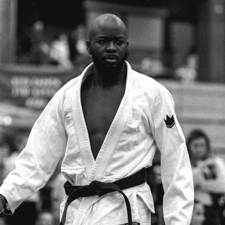 Mansour competing in the black belt division